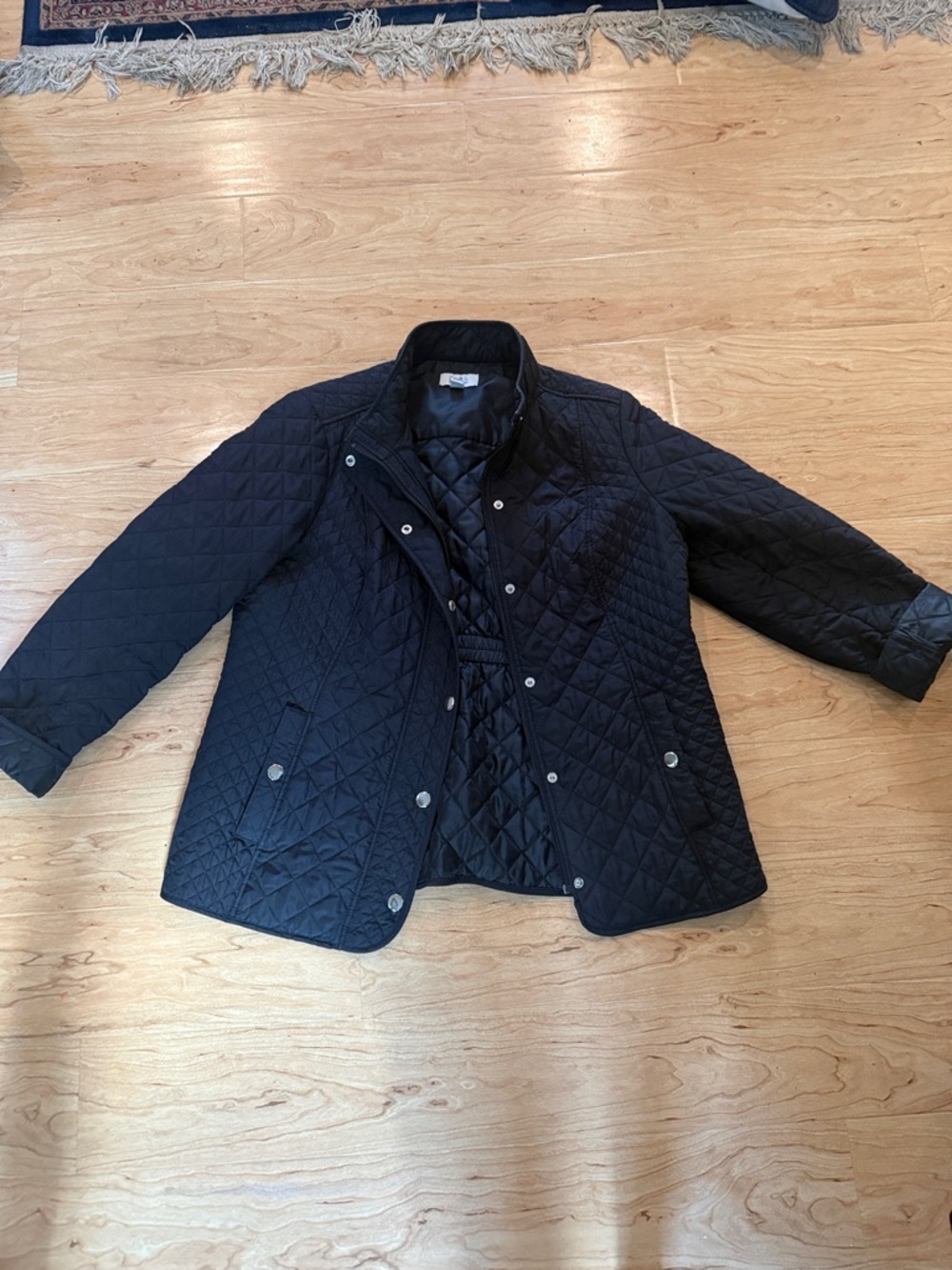 Quilted Puffer Jacket with Cinched Waist
